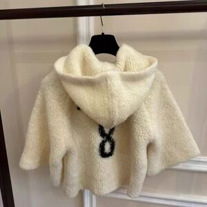 🚩steal authentic Dior Cream Hooded Poncho